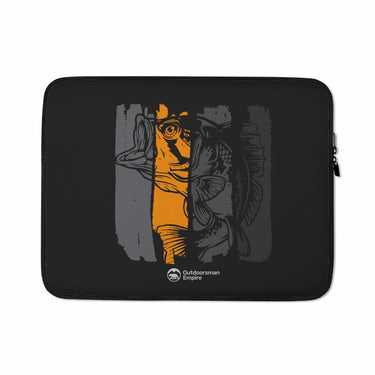 Fishing Grunge Bars Laptop Sleeve